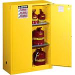 Sure-Grip® EX Safety Cabinets w/ Self-Closing Doors, 45 gal, 65"H x 43"W x 18"D, Yellow – FM, NFPA, OSHA, Uniform Fire Code